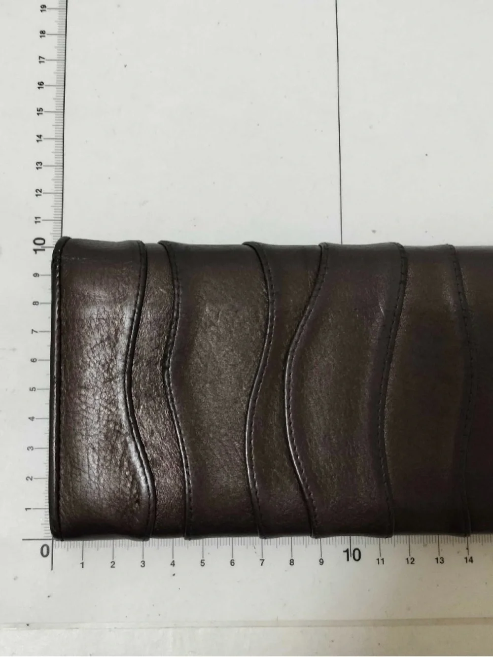 Prada Brown Leather Women's Wallet with Silver Logo
